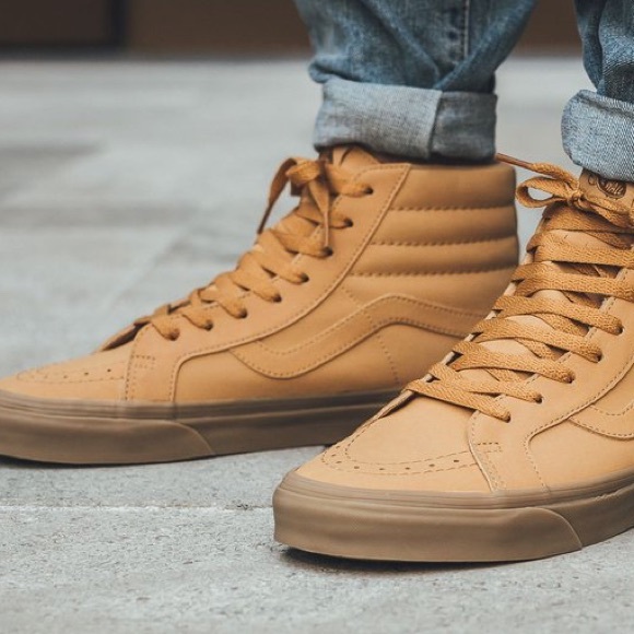 vans sk8 hi reissue mono khaki